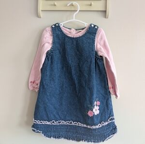Cherokee Blue and Pink Kids Dress